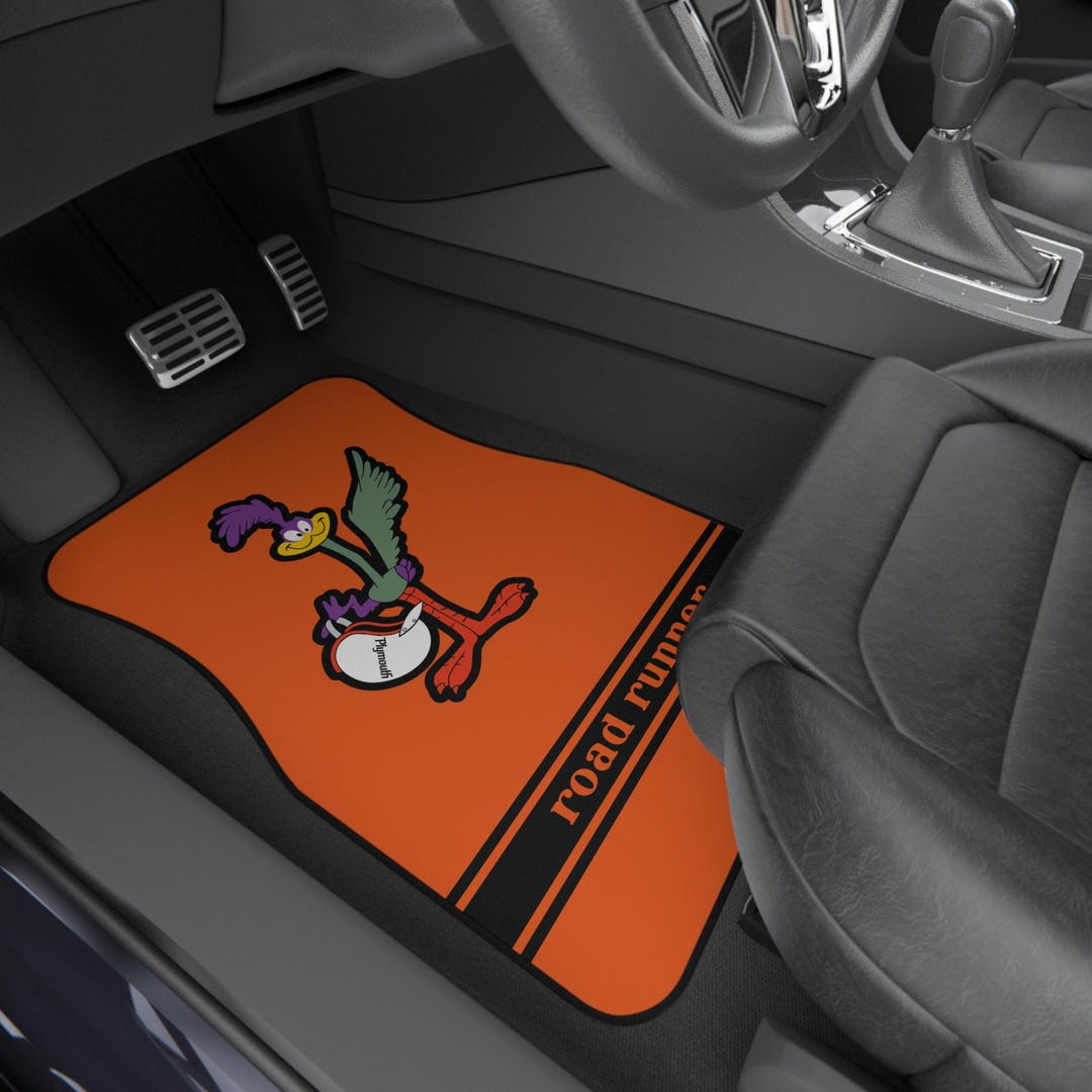 thumbnail image 2 of Lloyd Mats 1968-1970 Plymouth Road Runner Black Velourtex Floor Mats – 4-Piece Set, Silver Embroidered Logo 2 of 2