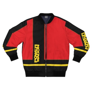 Mopar Power Wagon Truck Tribute Jacket Men's AOP Bomber Jacket  yellow/red/black