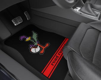 Plymouth Roadrunner Tribute Car Floor Mats (Set of 4) Red Stripe