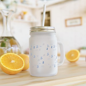 Einmachglas für Cowgirls, Denim-Thema, Eiskaffeetasse, Nashville inspiriert, Yee Haw Trinkgeschirr, Chinoiserie Boots Akzent Einmachglas