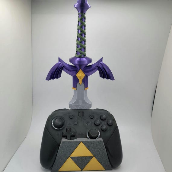 Master Sword in the stone style controller stand