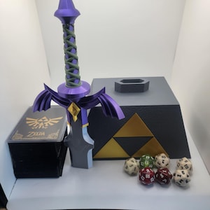 MTG Deck Box Master Sword in Stone | EDV | Kommandant | Yugioh | TKG | Passend für 100 Double Sleeve
