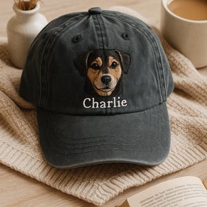 Custom EMBROIDERED Pet Hat Using Pet Photo Personalized Dog Hat Custom Cat Hat Custom Pet Cap Dog Hat Custom Dog Baseball Cap Dog Mom Hat