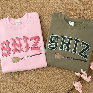 Embroidered Wicked Shiz 1995 Shirt, Defy Gravity Broomstick Magic Wand, Wizard Movie Fan Shirt, Wicked Musical Fan Gift, Wizard of Oz shirt