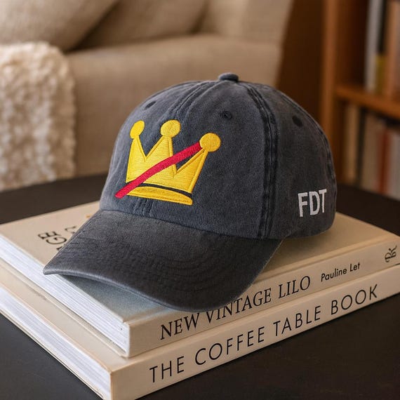 No Kings in America Hat, Embroidered Anti Trump Hat, Political Protest Cap, Anti MAGA Hat, Crown No Kings Hat, Statement Baseball Cap