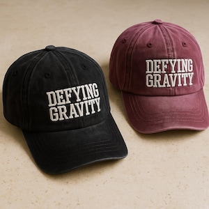 Wicked Defying Gravity Inspired Embroidered Hat Wicked Defy Gravity Hat, Wizard Movie Fan Gift, Wizard of Oz Fan Gift