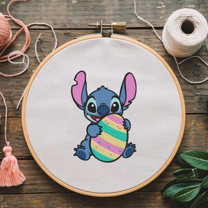 Stickdatei Osterei / Osterhase, Osterfrühling, Osterfrühling, lustige Osterstickerei, Stich Digitale Datei / isney Stitch Embroidery Design