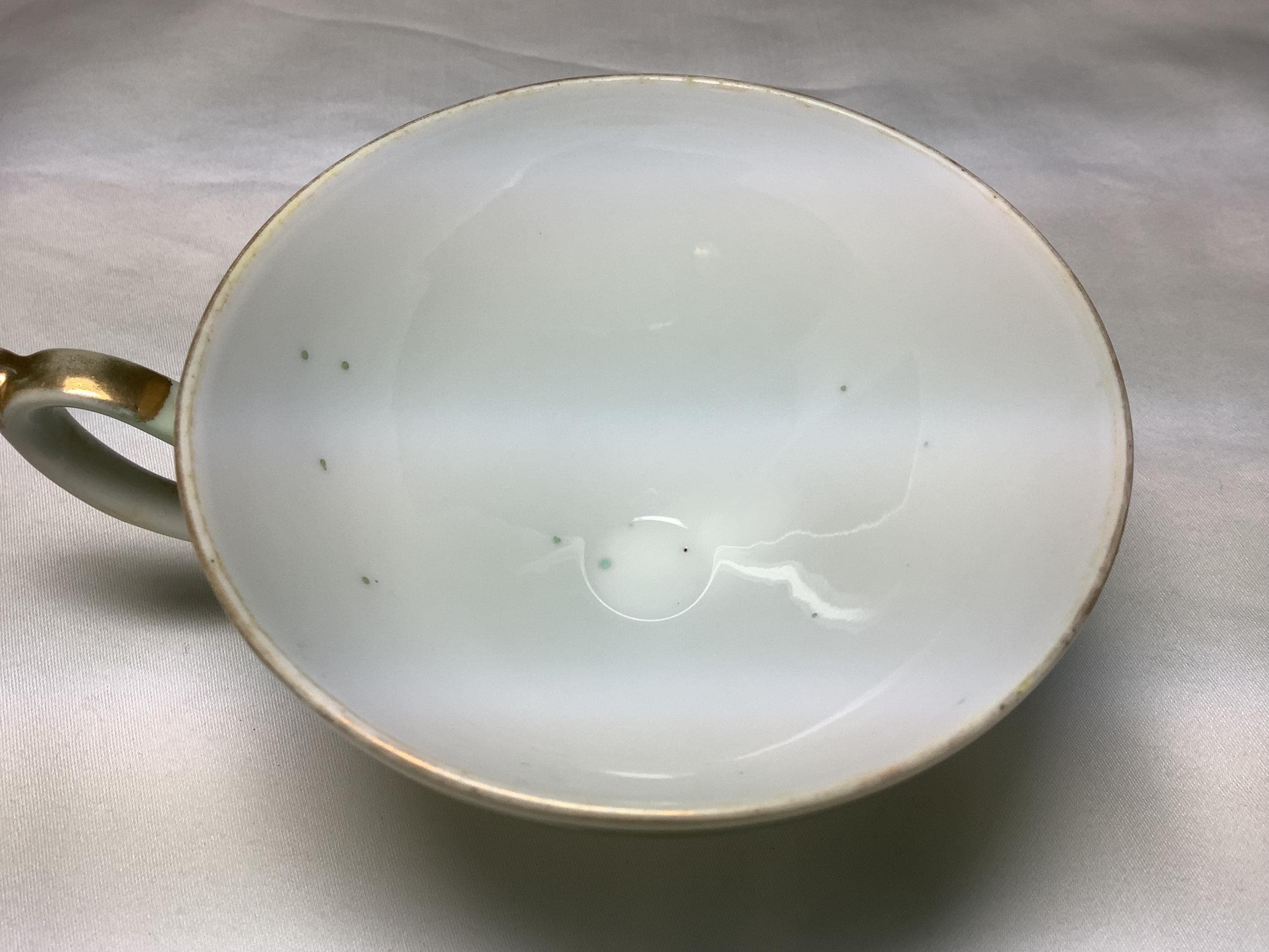 Hand-painted Japanese Porcelain Tea Cup 1930s Shafford Japan Green Pink ...