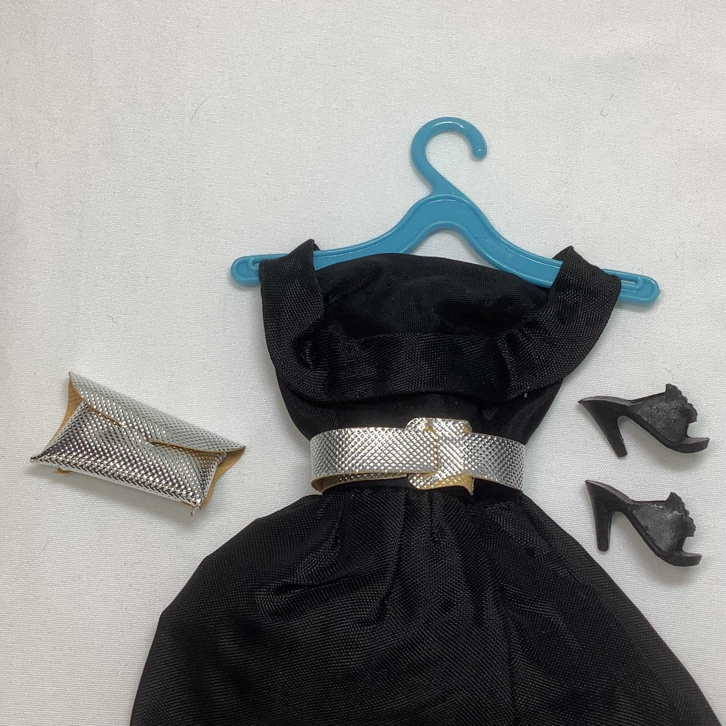 Black Glitter Barbie Doll Dress - Etsy