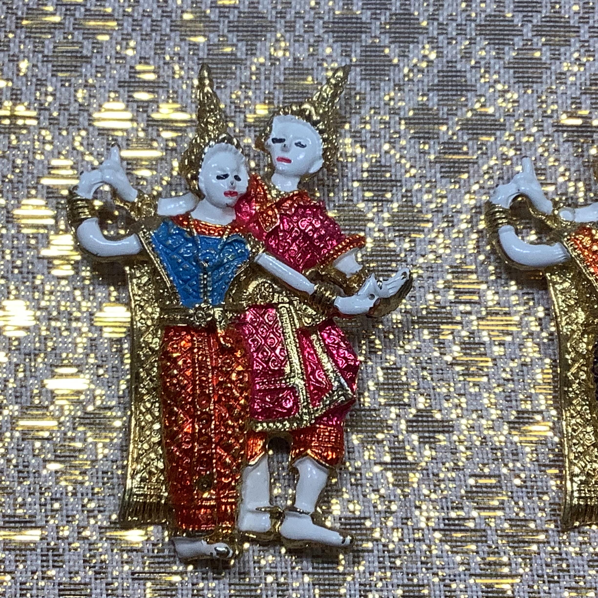 ヴィンテージ タイ 伝統舞踊 エキゾチック 絵画 壁掛け Thai Dancer Framed - Etsy
