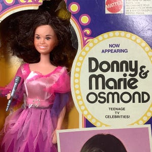 Muñeca vintage de Marie Osmond, figura de acción de Marie Osmond de Mattel de 1976 en su caja original.