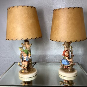 Hummel Apple Tree Girl Lamp - Etsy