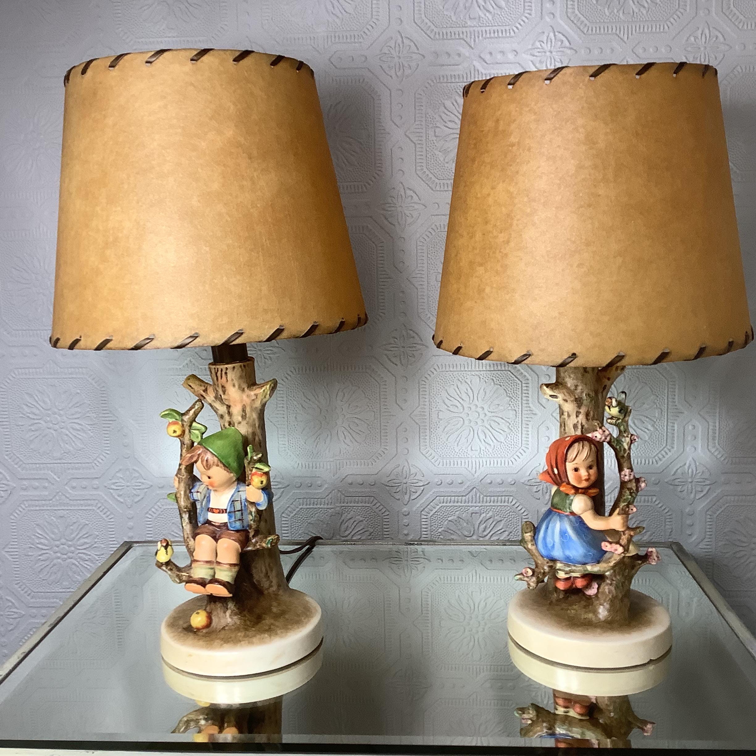 Hummel Apple Tree Girl Lamp - Etsy