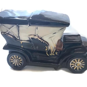 McCoy Ceramic Cookie Jar  Vintage American Touring car made in USA,Model T Collectable cookie jar