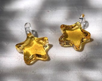 Lampwork Glass Star Pendant
