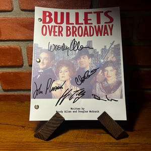 Bullets Over Broadway Movie Signed Autographed Reprint Script Full Screenplay Woody Allen
