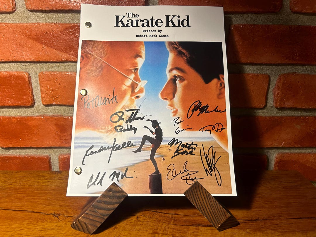 Karate Script The Karate Kid Signed Autographed Script Full Screenplay Full Script ...