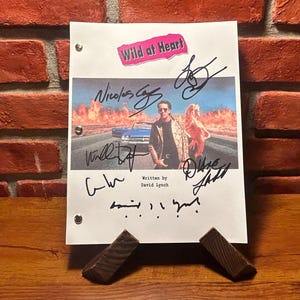 Wild At Heart Cast Signed Autographed Script Full Screenplay Reprint David Lynch