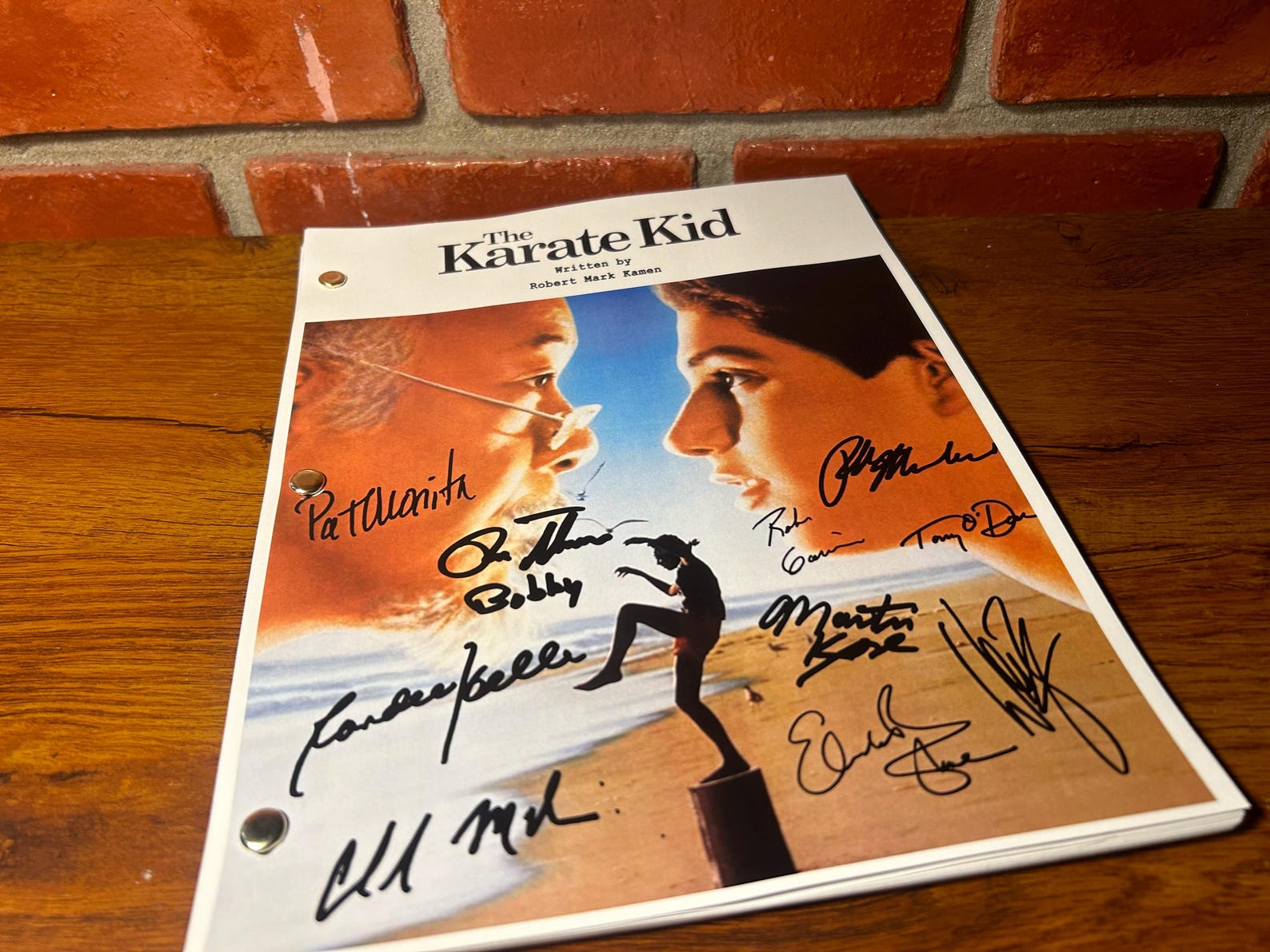 Karate Script The Karate Kid Signed Autographed Script Full Screenplay Full Script ...