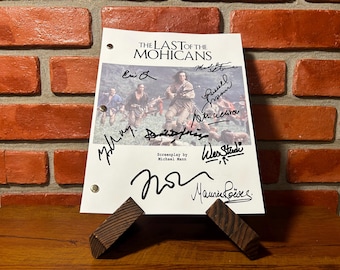 The Last of the Mohicans Autographed Signed Script Full Screenplay Full Script Reprint Daniel Day Lewis Hawkeye Poe