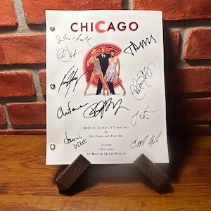 Chicago Autographed Signed Script Full Screenplay Cast Signed Reprint Musical