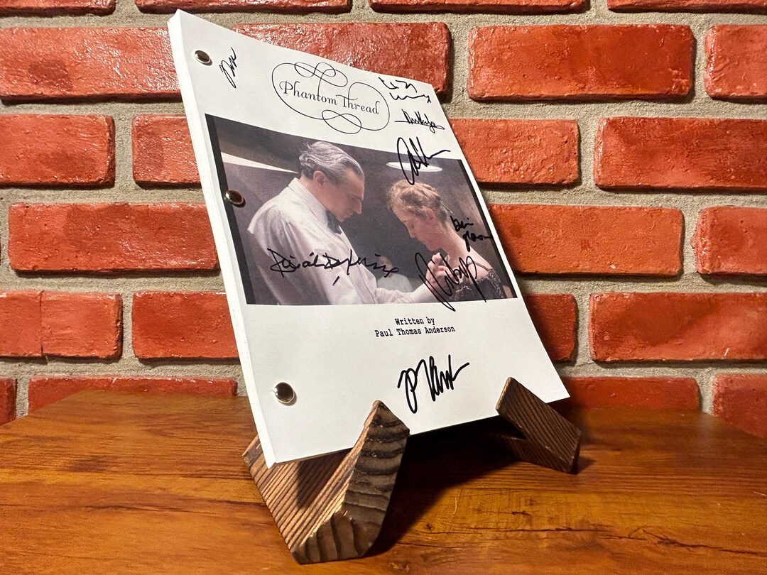Phantom Thread Signed Autographed Script Pilot Episode Full Screenplay
