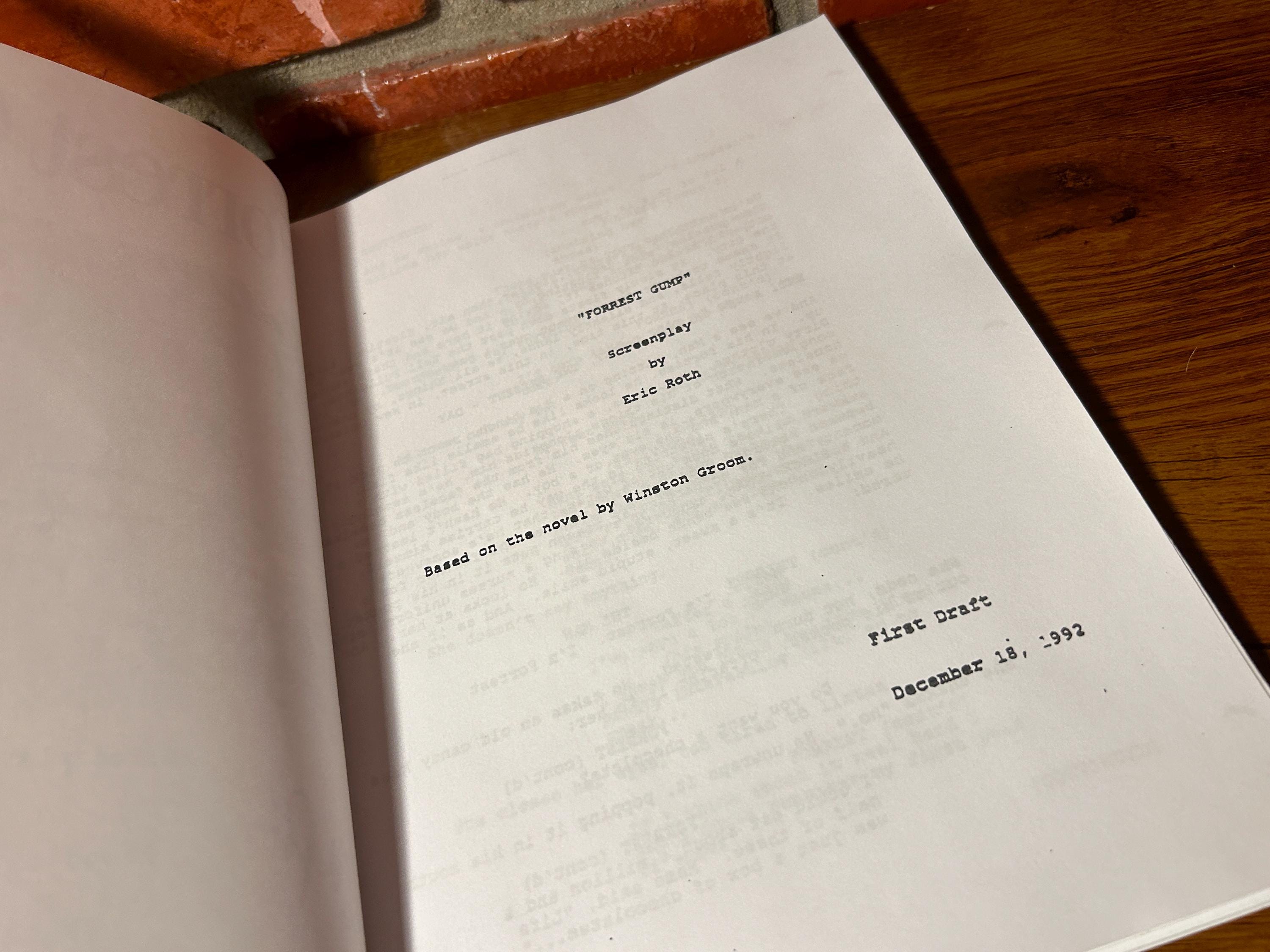 Forrest Gump Signed Autographed Script Pilot Episode Full Screenplay ...