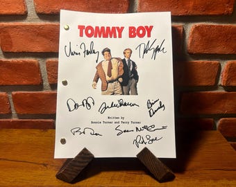 Tommy Boy Guión autografiado firmado Guión completo Guión completo Reimpresión Chris Farley