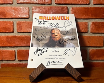 Halloween 2007 Autographed Signed Reprint Script | Michael Myers, Dr. Loomis, Laurie Strode, Rob Zombie