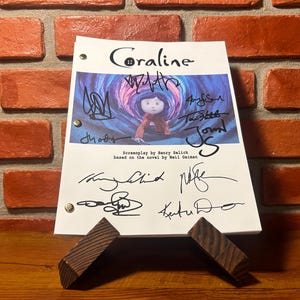 Coraline Autographed Signed Script Full Screenplay Full Script Reprint
