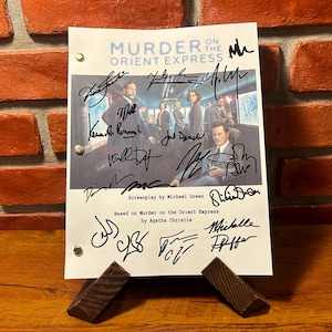 Mordet på Orientexpressen Signerat autograferat manus Fullständigt manus Nytryck