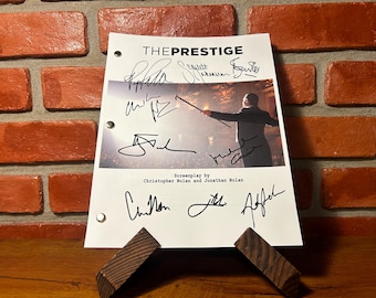 El prestigio Guion autografiado del reparto firmado Reimpresión del guión Christopher Nolan