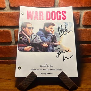 War Dogs Movie Signed Autographed Reprint Script Full Screenplay Jonah Hill Miles Teller