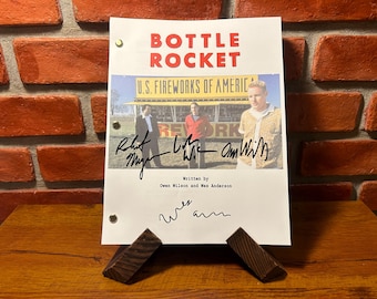 Bottle Rocket Signed Autographed Script Full Screenplay Full Script Reprint Wes Anderson Owen Wilson Luke Wilson Robert Musgrave