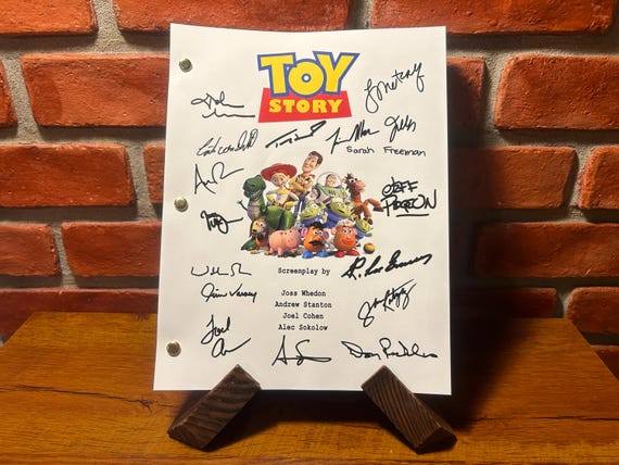 Toy Story Signed Autographed Script Full Screenplay Full Script
