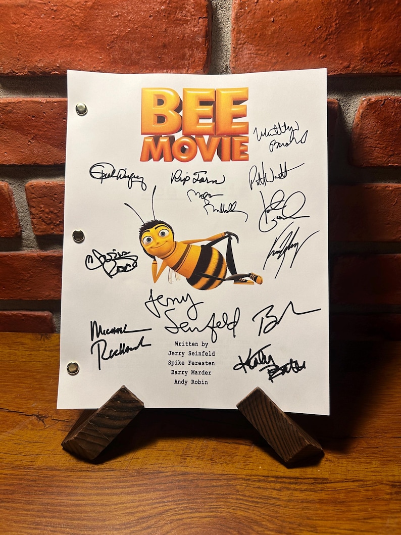 Bee Movie Signed Autographed Script Full Screenplay Full Script Reprint ...