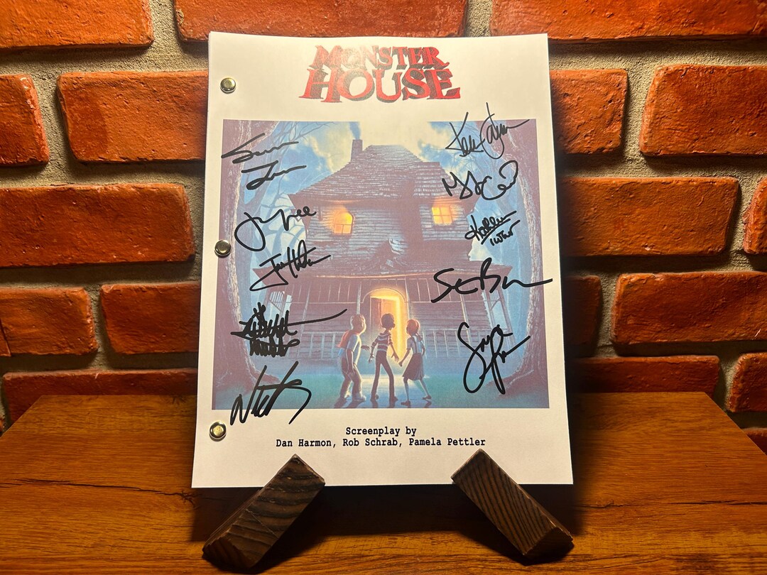Monster House Signed Autographed Script Full Screenplay Full Script ...