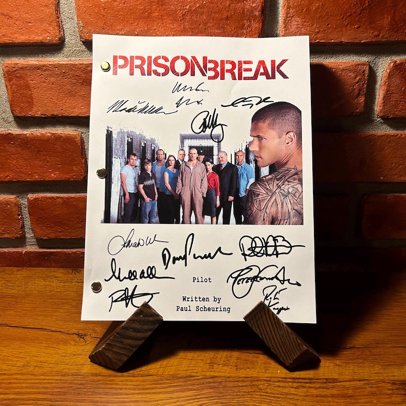 Prison Break TV Show Pilot Episode Cast Signed Autographed Script Full ...