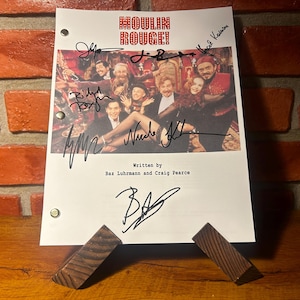 Moulin Rouge Signed Autographed Script Full Screenplay Full Script Reprint Nicole Kidman Ewan McGregor