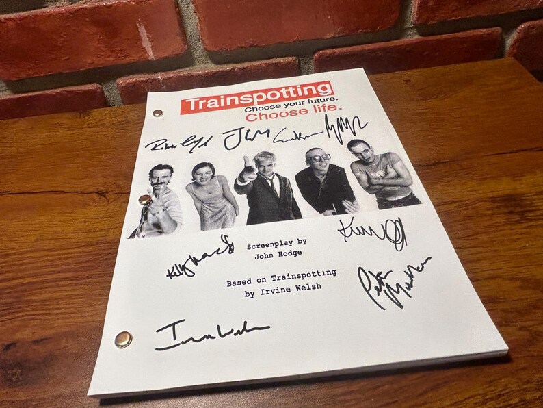 Trainspotting Signed Autographed Script Full Screenplay Full Script