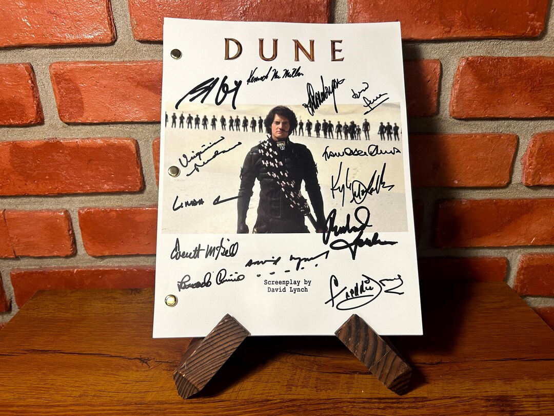 Dune 1984 Movie Autographed Signed Script Full Screenplay Cast Signed ...