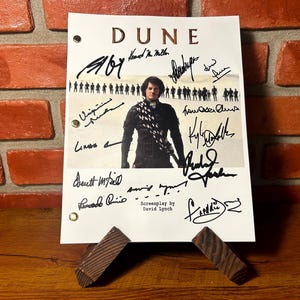 Dune 1984 Film signiertes Drehbuch Drehbuch Cast Signed Reprint Francesca Annis Leonardo Cimino David Lynch signiert