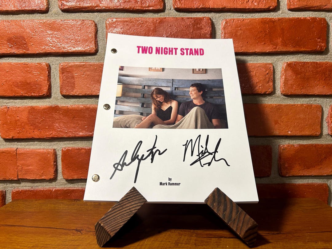 Two Night Stand Movie Signed Autographed Script Full Screenplay Full ...