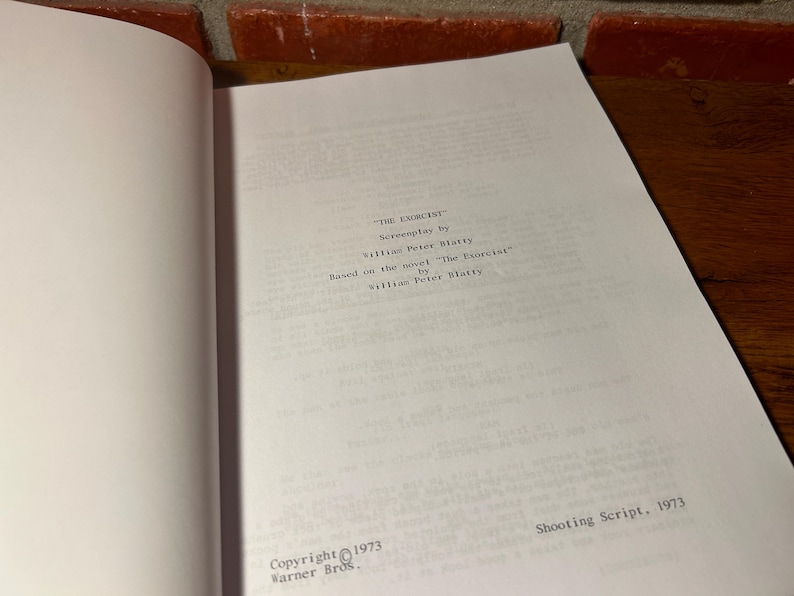 The Exorcist Autographed Cast Signed Script Screenplay Reprint Classic ...