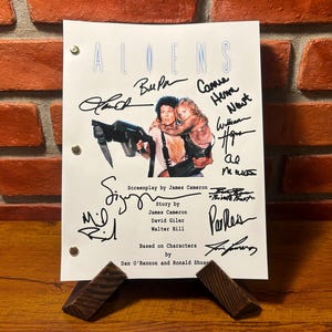 Aliens Signed Autographed Script Full Screenplay Full Script Reprint James Cameron Sigourney Weaver Ripley