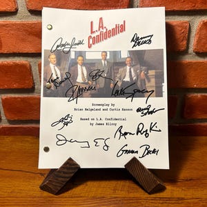 LA Confidential Signed Autographed Script Full Screenplay Full Script Reprint Kevin Spacey Russell Crowe Guy Pearce Hollywood Jack