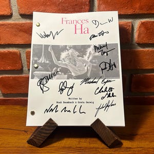 Frances Ha Signed Autographed Script Full Screenplay Full Script Reprint Greta Gerwig Mickey Sumner Adam Driver