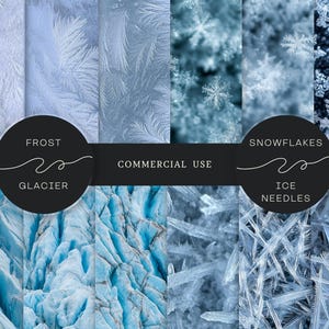 Pattern Snow Ice Snow and Ice Seamless Patterns, 100 JPG, Grain Texture, Winter Surface ...