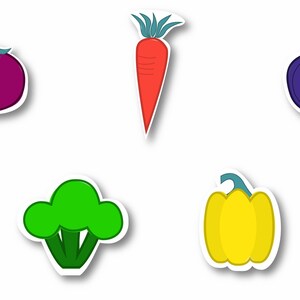 Pack varié d'autocollants végétariens