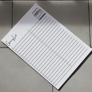 Retro Herd Einkaufsliste